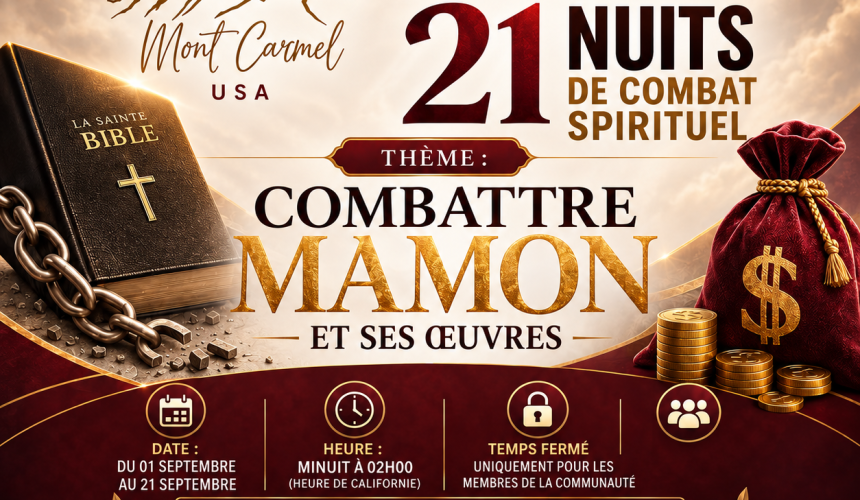 21 JOURS DE JEÛNE & 21 NUITS DE COMBAT SPIRITUEL